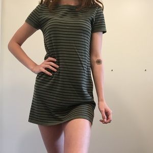 F21 striped t-shirt dress